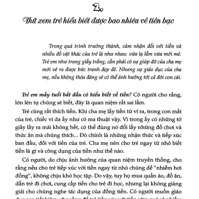 Dạy Con Quản Lý Tiền Bạc