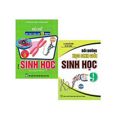 Sách - Bộ Đề Ôn Thi Vào Lớp 10 THPT Sinh Học + Bồi Dưỡng Học Sinh Giỏi Sinh Học Lớp 9 - Combo 2 Cuốn - Phan Khắc Nghệ