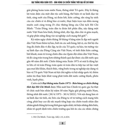 Đại thắng mùa Xuân 1975 - Bản hùng ca chiến thắng thời đại Hồ Chí Minh