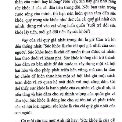 Không Có Gì Quý Hơn Sức Khỏe