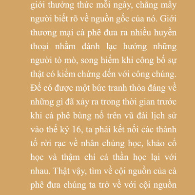 Lịch Sử Cà Phê