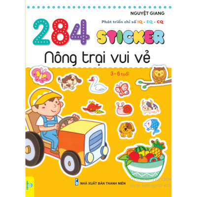 Sách Combo 5 cuốn Sticker phát triển chỉ số thông minh IQ-EQ-CQ dành cho bé từ 3-6 tuổi -Ndbooks