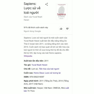 Sapiens: Lược Sử Loài Người ( tái bản 2022)