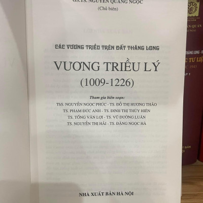 VƯƠNG TRIỀU LÝ (1009-1226) – ẤN BẢN BÌA CỨNG - NHÀ XUẤT BẢN HÀ NỘI -
