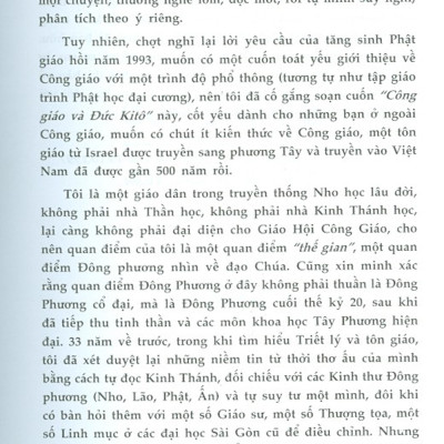 Công Giáo Và Đức Kitô - Kinh Thánh Qua Cái Nhìn Từ Đông Phương (Tái bản)
