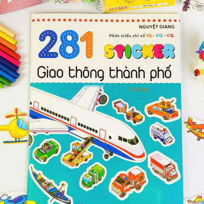 Sách Combo 5 cuốn Sticker phát triển chỉ số thông minh IQ-EQ-CQ dành cho bé từ 3-6 tuổi -Ndbooks