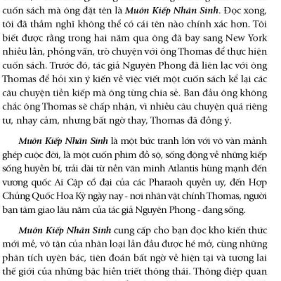 Sách Muôn Kiếp Nhân Sinh (Bìa Mềm) - Nguyên Phong