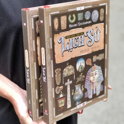 Sách Lịch Sử - Combo Bách Khoa Toàn Thư Lịch Sử (History Encyclopedia) Tập 1,Tập 2 - Á Châu Books - Tham Khảo Kiến Thức Lịch Sử Qua Từng Thời Kỳ ( Từ Thế Giới Cổ Đại Đến Thời Kỳ Hiện Đại )