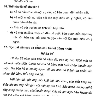 Đọc Thầm Và Làm Bài Tập Trắc Nghiệm Tiếng Việt 4 - Tập 1