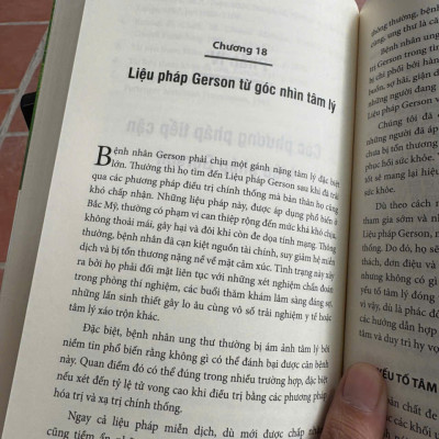 LIỆU PHÁP GERSON - CHƯƠNG TRÌNH DINH DƯỠNG DÀNH CHO BỆNH NHÂN UNG THƯ VÀ CÁC CĂN BỆNH KHÁC - Charlotte Gerson, Morton Walker – Thái Hà Books – NXB Thế Giới