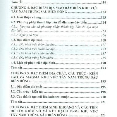 Các Tiền Đề Và Dấu Hiệu Tìm Kiếm Vỏ Và Kết Hạch Fe-Mn Khu Vực Tây Nam Trũng Sâu Biển Đông (Bộ Sách Chuyên Khảo Biển Và Công Nghệ Biển) (Bìa Cứng) 