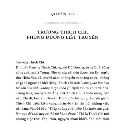 Sử Ký Liệt Truyện (Quyển Hạ)