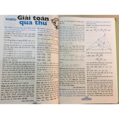 Sách Tổng Tập Toán Tuổi Thơ 2 Năm 2020 Trung Học Cơ Sở