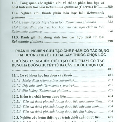 Thành Phần Hoá Học Và Tác Dụng Hạ Đường Huyêt Của Một Số Cây Thuốc Việt Nam Chọn Lọc (Bộ Sách Đại Học Và Sau Đại Học) (Bìa Cứng)  