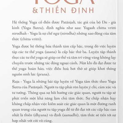 Yoga & Thiền Định (Tái Bản)