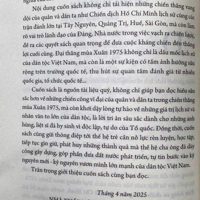 Đại Thắng Mùa Xuân 1975 - Bản Hùng Ca Chiến Thắng Thời Đại Hồ Chí Minh