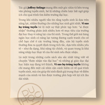Vì Sao Họ Trúng Tuyển: Góc Nhìn Của Nhà Tuyển Sinh Đại Học