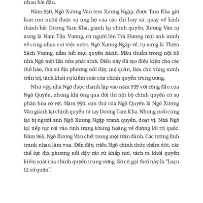 Hỏi Đáp Lịch Sử Việt Nam, Tập 2: Nước Việt Nam Dưới Đời Ngô, Đinh, Tiền Lê, Lý, Trần, Hồ