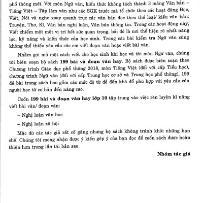 199 Bài Và Đoạn Văn Hay Lớp 10