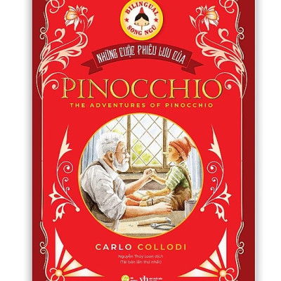 Sách song ngữ Việt Anh: Pinocchio - Cậu bé người gỗ (kèm audio + note từ vựng)