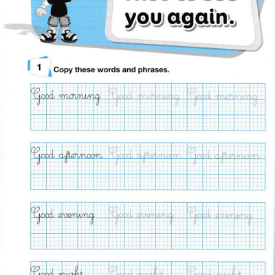 English Handwriting - Vở Tập Viết Tiếng Anh Lớp 4 - Tập 1