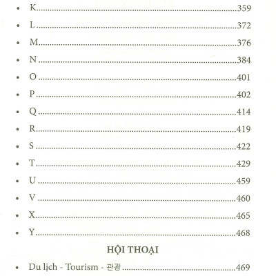 6000 Từ Vựng Chuyên Ngành Du Lịch-Khách Sạn-Nhà Hàng (Anh-Việt-Hàn)