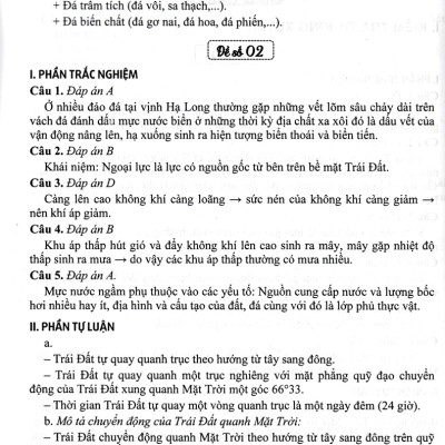Sách tham khảo- Bộ Đề Kiểm Tra Địa Lí Lớp 10_HA