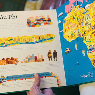 AT.LAS THẾ GIỚI: TẬP BẢN ĐỒ TƯƠNG TÁC – Julie Mercier – Hoàng Thủy dịch – NXB Kim Đồng