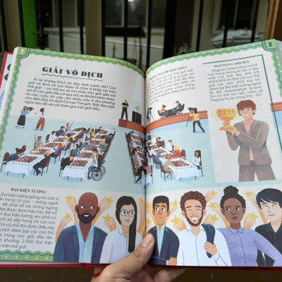  (Bìa cứng – in màu) CẨM NANG CỜ VUA - Học cờ vua căn bản từ một kì thủ chuyên nghiệp - James Canty III - Ndbooks