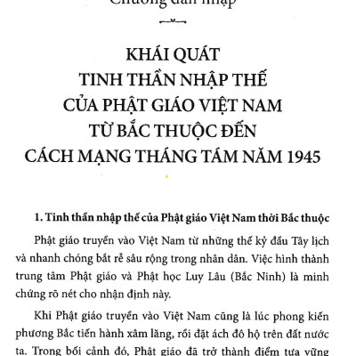 Tinh Thần Nhập Thế Của Phật Giáo Việt Nam (1945 - 1975)