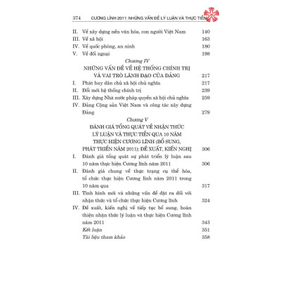 Cương lĩnh 2011: Những vấn đề lý luận và thực tiễn qua 10 năm thực hiện