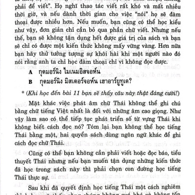 Tự Học Tiếng Thái Cho Người Mới Bắt Đầu