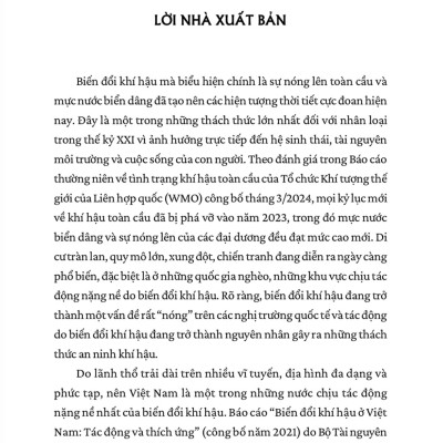 An ninh khí hậu trong quan hệ quốc tế ( sách chuyên khảo)