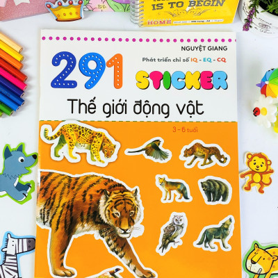 Sách Combo 5 cuốn Sticker phát triển chỉ số thông minh IQ-EQ-CQ dành cho bé từ 3-6 tuổi -Ndbooks