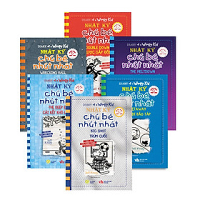 [Bộ 6 tập 11-16] Sách Song Ngữ: Nhật Ký Chú Bé Nhút Nhát - Diary Of A Wimpy Kid - Truyện song ngữ dành cho thiếu nhi có note từ vựng, tặng kèm file nghe - HG Books
