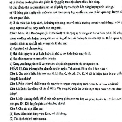 Sách 37 đề thi học sinh giỏi khoa học tư nhiên 7 ( dùng chung cho các bộ sgk hiện hành) opa