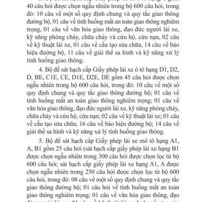 Sách - 600 câu hỏi dùng cho sát hạch, cấp giấy phép lái xe cơ giới đường bộ( Bản cập nhật mới nhất 2025 ) - ndbooks