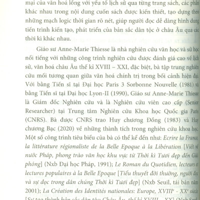SỰ TẠO THÀNH BẢN SẮC DÂN TỘC - Châu Âu Thế Kỉ XVIII - XX - Anne-Marie Thiesse - Nguyễn Thị Hạnh, Nguyễn Hoàng Như Thanh dịch - NXB Đại học Sư phạm