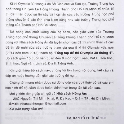 Tổng Tập Đề Thi Olympic 30/4 Vật Lí 11 (Từ 2014 Đến 2018)
