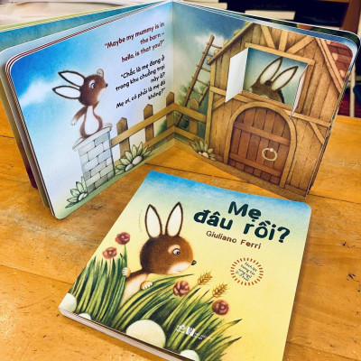 Sách Sách lật tương tác song ngữ 0-3 tuổi: Mẹ đâu rồi (TB 2021) - Nhã Nam - BẢN QUYỀN