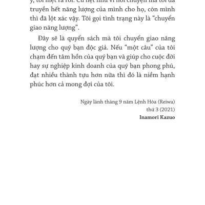 Inamori Kazuo Mỗi Ngày Một Câu Nói Nâng Tầm Vận Mệnh - TRE