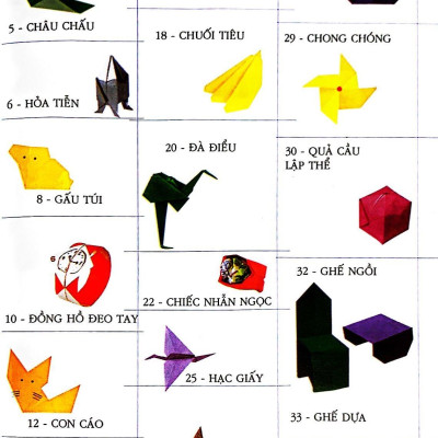 Origami Trò Chơi Gấp Giấy Dành Cho Trẻ Em - Tập 1 (Tái Bản 2023)