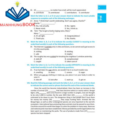 Sách - Đột phá tiếng Anh điểm 9+ (Bộ đề thi tiếng Anh vào lớp 10) - Có đáp án