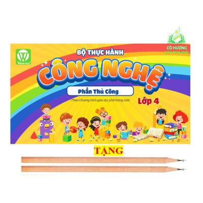 Sách - Bộ thực hành công nghệ ,  Phần Kỹ Thuật Lớp 4  (KP) #huongbook