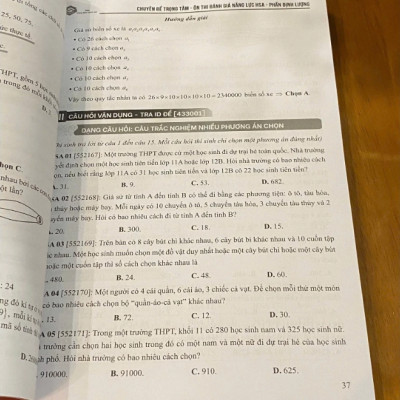 Sách Luyện Đề & Tổng Ôn Thi Toán Học - Đánh Giá Năng Lực & THPT Quốc Gia | HSA BOOKs