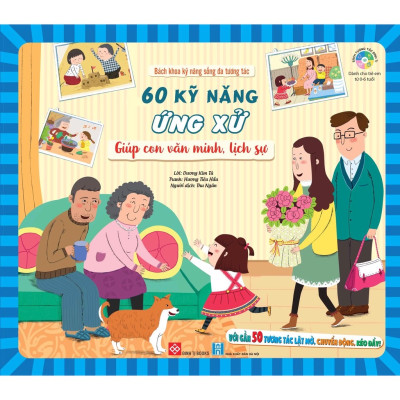 Sách Tương Tác Đinh Tị - Bách Khoa Kỹ Năng Sống Đa Tương Tác - Sách Lật Mở Chuyển Động Dành Cho Bé Từ 0-6 Tuổi (4 Chủ Đề)