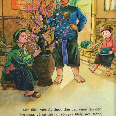 Tranh Truyện Dân Gian Việt Nam - Sự Tích Hoa Đào, Hoa Mai (Tái Bản 2024)