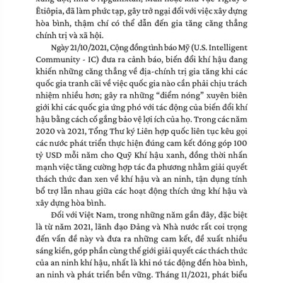 An ninh khí hậu trong quan hệ quốc tế ( sách chuyên khảo)