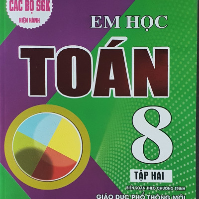 Combo  Em Học Toán Lớp 8 - Dùng chung cho các bộ sách giáo khoa mới hiện hành (bộ 2 cuốn)