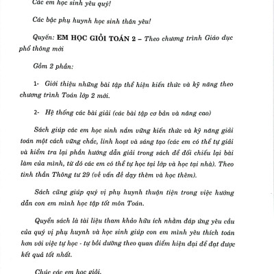 Sách - Em Học Giỏi Toán 2 (Dùng Chung Các Bộ SGK)